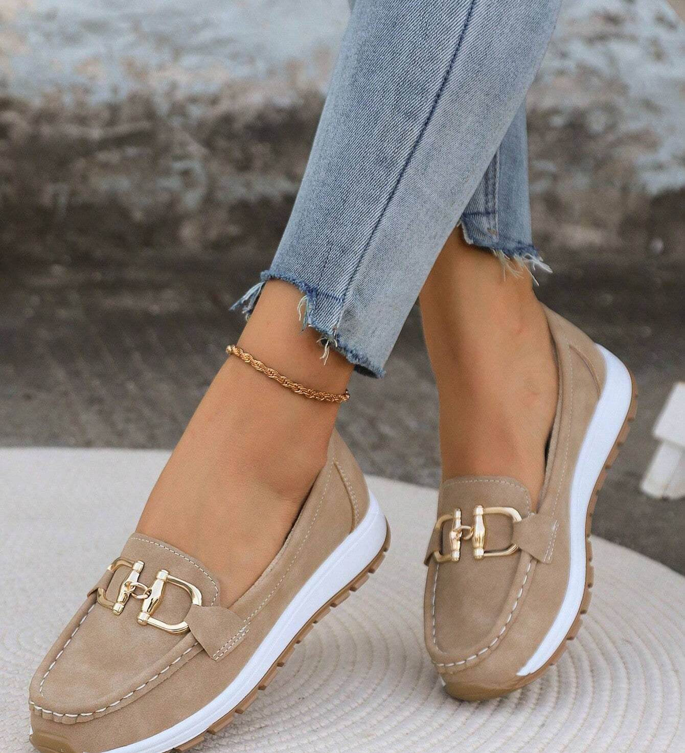 Ellie - Flat Buckle Loafers